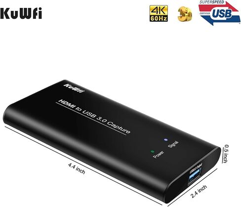 KuWFi Capture Cards for PC Gaming HDMI to USB3.0 Audio Video Capture Cards in Kuwait