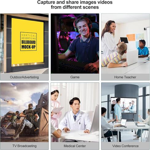 بطاقة التقاط الفيديو، بطاقة التقاط HDMI 4K، تسجيل فيديو صوتي من USB إلى HDMI بدقة 1080P@30 هرتز، 4K@30 هرتز للتدريس والبث والألعاب والبث المباشر ومؤتمرات الفيديو in Kuwait