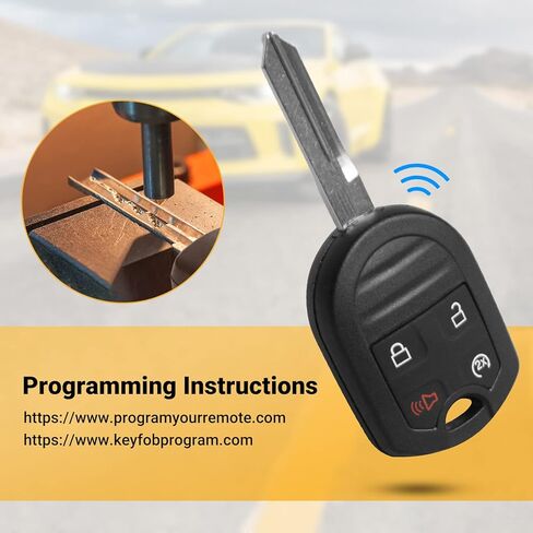 Car Key Fob Keyless Entry Remote Compatible with Ford F150| F250| F350| Explorer| Lincoln Mark LT| Navigator 2011-2016 Replacement Key CWTWB1U793 (4-BTN) in Kuwait