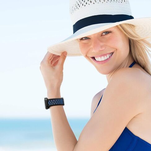 أحزمة Lerobo الرياضية البديلة المتوافقة مع Apple Watch SE/Ultra iWatch Series 8 7 6 5 4 3 2 1 - 44 مم 42 مم 45 مم 49 مم 41 مم 40 مم 38 مم، حزام سيليكون ناعم مسامي للرجال والنساء، 3 عبوات in Kuwait