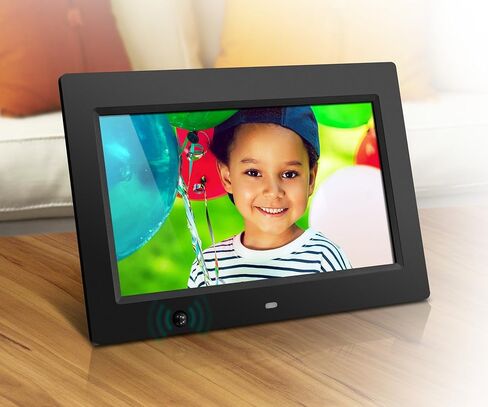 إطار صور رقمي Aluratek ADMSF310F مقاس 10 بوصات مع مستشعر حركة موفر للطاقة سعة 4 جيجابايت وذاكرة مدمجة (أسود) in Kuwait