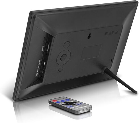 إطار صور رقمي Aluratek ADMSF310F مقاس 10 بوصات مع مستشعر حركة موفر للطاقة سعة 4 جيجابايت وذاكرة مدمجة (أسود) in Kuwait