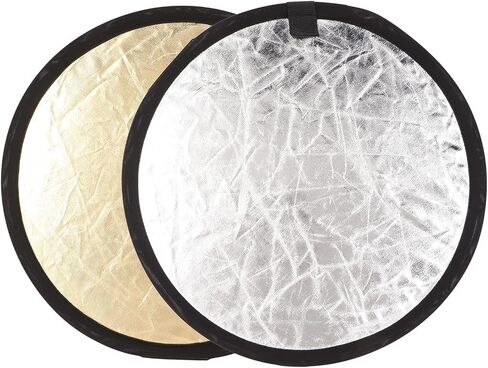 2 in 1 Reflector Photography Foldable Round Bounce Board Light Diffuser Portable Collapsible Disc Reflector for Photography Photo Studio Lighting Outdoor Lighting in Saudi Arabia