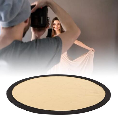 2 in 1 Reflector Photography Foldable Round Bounce Board Light Diffuser Portable Collapsible Disc Reflector for Photography Photo Studio Lighting Outdoor Lighting in Saudi Arabia