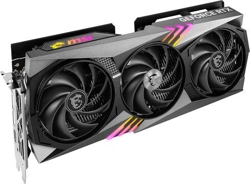MSI بطاقة عرض مرئي للالعاب جيفورس RTX 4070 12GB GDRR6X 192 بت بمنفذ HDMI/DP ومروحة ان في لينك توركس 4.0 ادا لوفليس (RTX 4070 جيمنج اكس تريو 12G) in Saudi Arabia