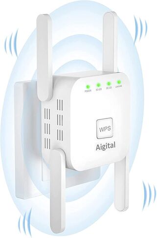 أحدث موسع واي فاي لعام 2023، مكرر واي فاي بسرعة 1200 ميجا بت في الثانية، معزز واي فاي صغير، معزز إنترنت ثنائي النطاق مع منفذ إيثرنت، إعداد سريع لزر WPS، معزز إشارة لاسلكية منزلية يغطي مساحة تصل إلى 3000 قدم مربع in Kuwait