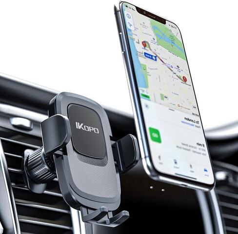 حامل هاتف السيارة IKOPO، حامل فتحة تهوية عالمية، مشبك أقوى مضاد للصدمات، حامل للهاتف الخلوي المحمول، حامل حر اليدين لهاتف iPhone، Samsung، LG والمزيد in Kuwait