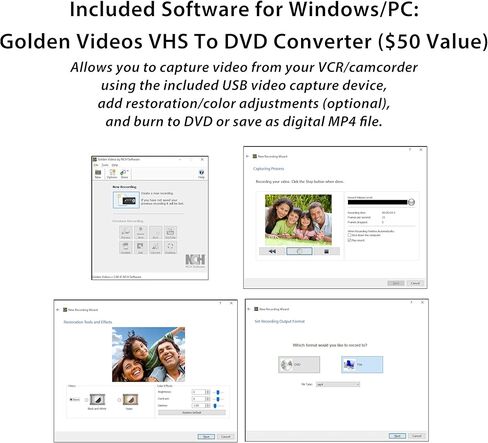 كلير كليك مجموعة في اتش اس الى دي في دي للكمبيوتر وماك - جهاز USB وبرامج وتعليمات ودعم فني - التقاط الفيديو من في سي ار وفي اتش اس وهاي 8 وكاميرات الفيديو وانظمة الالعاب in Kuwait