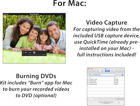 كلير كليك مجموعة في اتش اس الى دي في دي للكمبيوتر وماك - جهاز USB وبرامج وتعليمات ودعم فني - التقاط الفيديو من في سي ار وفي اتش اس وهاي 8 وكاميرات الفيديو وانظمة الالعاب in Kuwait
