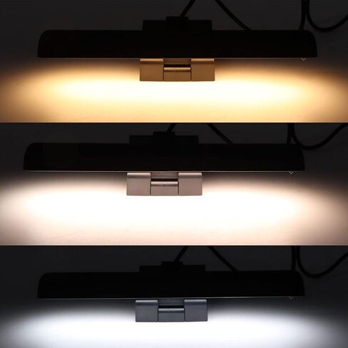 شريط إضاءة لشاشة الكمبيوتر المحمول من Acogedor، شريط إضاءة LED للكمبيوتر المحمول للوحة المفاتيح، مع تعتيم بدون خطوات، بدون وهج الشاشة، موفر للمساحة، مشبك إضاءة للكمبيوتر المحمول in Kuwait
