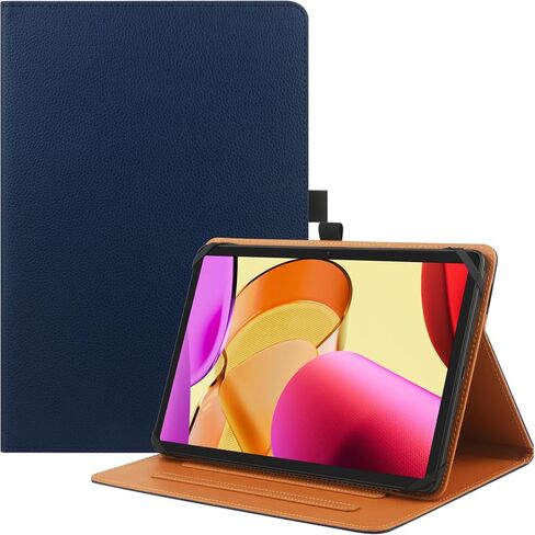 9"-10.5" Inch Universal Tablet Case, Protective Cover Stand Folio Case for 9 10 10.5 Inch Android Touchscreen Tablet, with Adjustable Fixing Silicon Band,Black in Kuwait