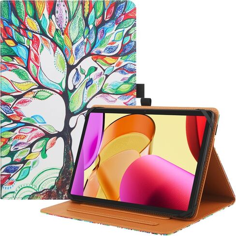 9"-10.5" Inch Universal Tablet Case, Protective Cover Stand Folio Case for 9 10 10.5 Inch Android Touchscreen Tablet, with Adjustable Fixing Silicon Band,Black in Kuwait