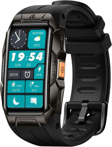 KOSPET Health & Fitness Tracker 50+Days Standby Battery Life Smart Watch, 100 Meter Waterproof 3D Curved Corning Gorilla Glass Full Metal 70 Sports Modes 24H Smart Sleep Tracking, AMOLED Display in Kuwait