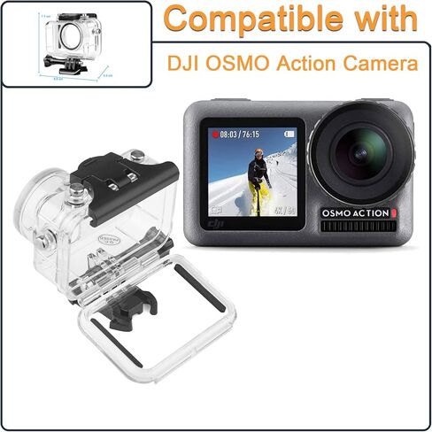غطاء حماية مقاوم للماء لكاميرا دي جيه اي اوسمو اكشن مع دعامة لكاميرا اكشن دي جيه اي اوسمو in Kuwait