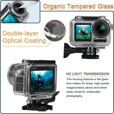 غطاء حماية مقاوم للماء لكاميرا دي جيه اي اوسمو اكشن مع دعامة لكاميرا اكشن دي جيه اي اوسمو in Kuwait