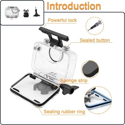 غطاء حماية مقاوم للماء لكاميرا دي جيه اي اوسمو اكشن مع دعامة لكاميرا اكشن دي جيه اي اوسمو in Kuwait