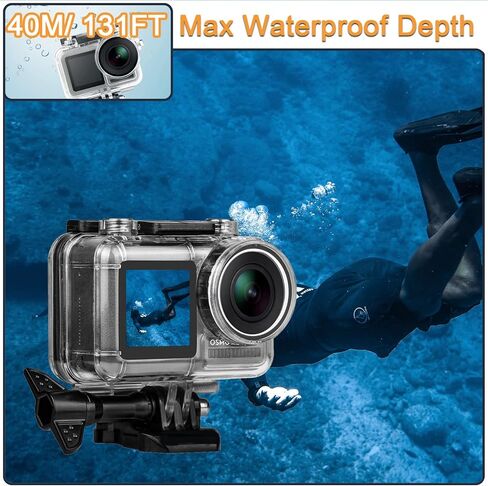 غطاء حماية مقاوم للماء لكاميرا دي جيه اي اوسمو اكشن مع دعامة لكاميرا اكشن دي جيه اي اوسمو in Kuwait