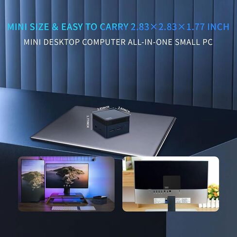 MOREFINE M6S Mini PC, Intel Alder Lake N100 (up to 3.4GHz) Mini Computer Windows 11 Pro, 12GB LPDDR5 RAM 512GB 2242 NVMe SSD, Micro PC Support Dual Display/WiFi/BT/TF SD/Type-C Charging in Kuwait