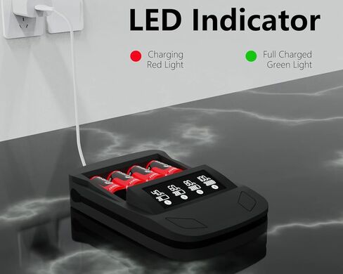 123A 3V Lithium Battery for Arlo, 8 Pack Battery Charger with 3.7V 800mAh Rechargeable Batteries for Arlo Cameras VMC3030 VMK3200 VMS3330 3430 3530 and Flashlight Microphone in Kuwait