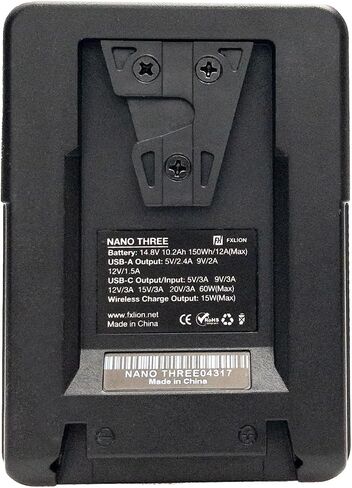 SONGING 50Wh FXLION Nano ONE-PRO Tiny V-Mount/V-Lock Battery w/Built-in Wireless Charger Type-C, D-tap, USB A, Micro USB for Cameras, Camcorders,Large LED Lights, Monitors, MacBook and Smartphone in Saudi Arabia