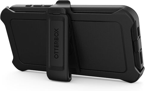 OtterBox iPhone 15 Pro MAX (Only) Defender Series Case - BLACK, screenless, rugged & durable, with port protection, includes holster clip kickstand (ships in polybag, ideal for business customers) in Saudi Arabia