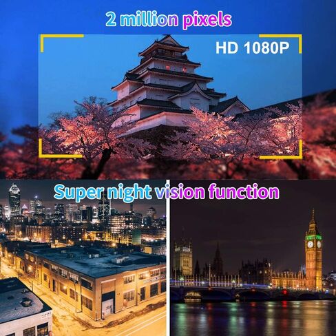 VSYSTO WiFi دراجة نارية داش كام، كامل الجسم مقاوم للماء HD 1080P أمامي وخلفي رياضي مقاوم للحوادث كاميرا DVR للدراجات النارية، رؤية ليلية G-Sensor Loop Recording in Kuwait