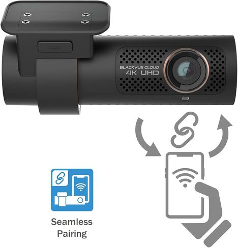 BlackVue DR900X-2CH Plus مع بطاقة microSD سعة 32 جيجابايت | كاميرا داشكام سحابية بدقة 4K UHD | شبكة Wi-Fi مدمجة ونظام تحديد المواقع العالمي (GPS) ومراقبة الجهد الكهربي لوضع انتظار السيارات | LTE ونقطة اتصال الهاتف المحمول عبر وحدة LTE الاختيارية (متجددة) in Kuwait