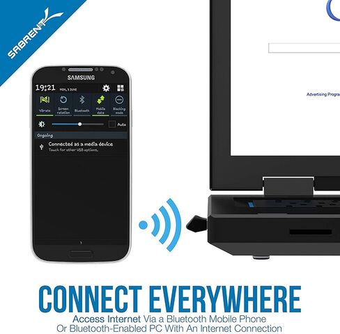 SABRENT USB Bluetooth 4.0 Micro Adapter for PC [v4.0 Class 2 with Low Energy Technology] (BT UB40) in Saudi Arabia