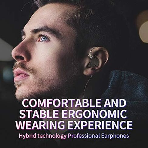 KZ ZSN PRO X Hybrid Banlance Armature with Dynamic in-Ear Earphone ERJIGO ZSNPROX 1BA+1DD HiFi Headset ZSNPRO X erabuds (with Mic, Black) in Kuwait