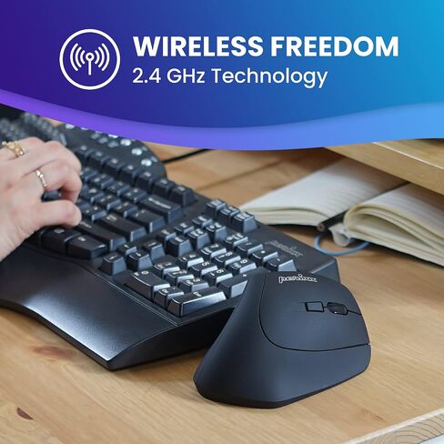 Perixx PERIMICE-515II Wired Ergonomic Vertical Mouse - 1000/1600 DPI - Right Handed Natural Ergonomic Vertical Design in Saudi Arabia