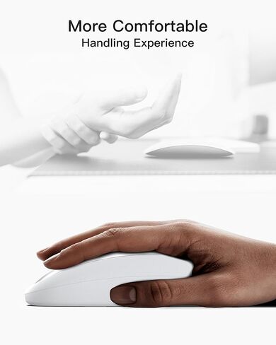 زيهو ملحقات ماوس ماجيك، قاعدة شحن مريحة للماوس السحري 2 【تتضمن حافظة تخزين】غطاء علبة شحن لاسلكي سريع لقبضة مريحة، زيادة الراحة والتحكم الكامل - ابيض in Kuwait