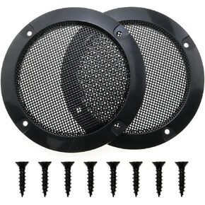 2pcs Cold Rolled Steel Loudspeaker Net Cover 3" Grill Cover with Mounting Screws for DIY Speaker and Car Speaker