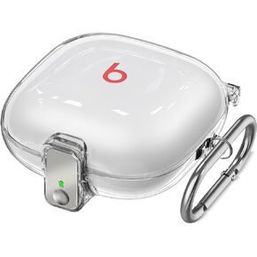 [Safety Lock] Beats Fit Pro Case Cover,3 in 1 Cleaner Kit for Apple Beats Fit Pro 2021,Beats Fit Pro Accessories with Anti-Lost Keychain/Silicone Wrist Strap(Clear Black) in Kuwait