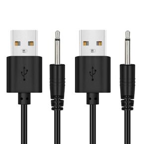 BATSOEASY 3 Pack 2.7ft Replacement DC Charging Cable, USB to DC 2.5mm Fast Charger Cord Adapter - 2.5mm (This is NOT Barrel Jack)