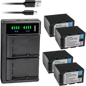 بطارية Kastar 1 حزمة وشاحن USB LTD2 متوافق مع JVC GY-HC500 GY-HC500E، GY-HC500U GY-HC500UN، GY-HC500SPC GY-HC500SPCN، GY-HC550 GY-HC550E GY-HC550UN كاميرا فيديو محمولة 4K in Kuwait