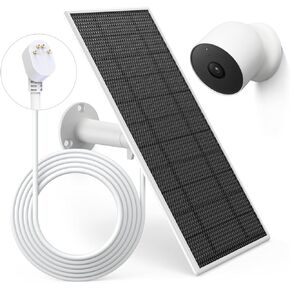 شاحن لوحة شمسية لكاميرا جوجل نيست الخارجية والداخلية (اصدار البطارية)، لوحة شمسية 5 فولت 5 واط مع كيبل شحن سريع 13.1 قدم، طاقة شمسية مقاومة للماء IP65 لجوجل نيست in Kuwait