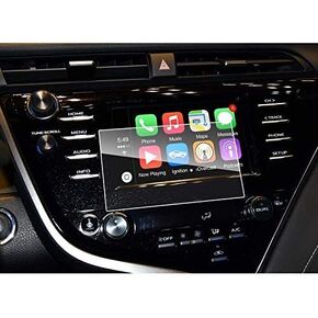 رويا واقي شاشة داخل التابلوه لسيارة تويوتا كامري 2018، غشاء واقي لشاشة الملاحة في السيارة من الزجاج المقوى عالي الدقة، AXVH70 AXVH70N متوافق مع LE SE (7 انش) in Kuwait