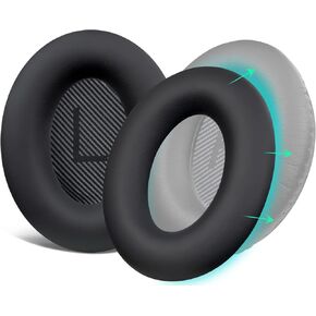 غطاء حماية من السيليكون من SOULWIT لسماعات Bose QuietComfort 15 QC15 QC25 QC2 QC35 QC45/Ae2 Ae2i Ae2w/SoundTrue & SoundLink AE، مقاومة للعرق، قابلة للغسل بسهولة - عاصفة حمراء