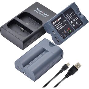بطارية بديلة من Newmowa (عبوتان) ومجموعة شاحن USB مزدوج لجرس باب الفيديو Ring 2، وكاميرا Ring Door View، وكاميرا Ring Spotlight، وكاميرا Ring Stick Up Cam (ترقية) in Kuwait