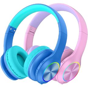 Candy Bila Kids Bluetooth 6.0 Headphones, LED Light, 85Hours Playtimes in Kuwait