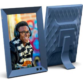 Lola Smart Digital Picture Frame With buttons, 8 Inch, Wi-Fi, Share Moments Instantly via E-Mail or App - Black