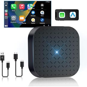 Alosnic Upgrade Magic Box 2.0 Carplay, Wireless Carplay Adapter with Netflix/YouTube/Tiktiok/Google Play Store/TF Card, Android Auto Wireless Adapter, Carplay Ai Box for Wired Carplay Cars (2+16GB) in Saudi Arabia