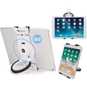 حامل يد لجهاز iPad اللوحي من MAX SMART لرسم iPad والقراءة والعمل والكتابة والزوايا الحرة والتعليق على الحائط، أبيض