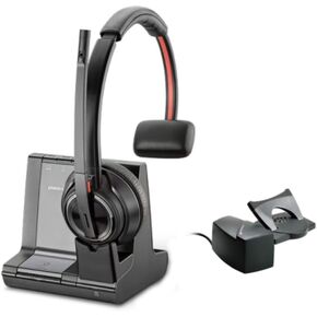 Plantronics Savi 8210 Office - سماعة رأس لاسلكية DECT أحادية الأذن (أحادية الأذن) - تتصل بالهاتف المكتبي والكمبيوتر الشخصي وMac - معتمدة لـ Microsoft Teams وZoom والمزيد - إلغاء الضوضاء (متجددة) in Kuwait