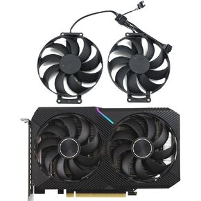 مروحة بطاقة الرسومات Cavabien FDC10H12S9-C RTX 3060 3060Ti GPU لمروحة تبريد بطاقة الفيديو ASUS RTX 3060 Dual OC RTX3060Ti استبدال مروحة تبريد بطاقة الفيديو (Fan-AB) in Kuwait