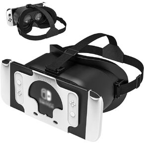 سماعة رأس VR مطورة من PSATCL لطراز Nintendo Switch/Nintendo Switch OLED، نظارات سماعة الواقع الافتراضي مع عدسات HD قابلة للتعديل، نظارات Switch VR Labo لملحقات Nintendo Switch in Kuwait