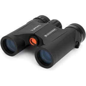 Celestron Outland X 10x25 Compact Binoculars for Hiking & Travel | Pocket-Sized Performance Binocular, 10x Magnification, Rubber-Armored Body, Waterproof, BaK-4 Prisms, Multi-Coated Optics in Kuwait