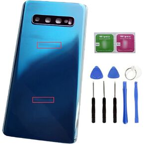 ubrokeifixit Galaxy S10 G973 Rear Back Glass Door Cover Replacement for Samsung Galaxy S10 6.1" G973 G973U G973W G973F,w/Camera Lens (Black) in Kuwait