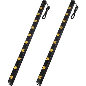 10-Outlet Heavy Duty Power Strip Surge Protector Metal Long Extension Cord 6-Foot, Black(1000J)… in Kuwait