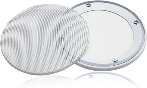 Fielect 4" Speaker Grill Mesh Decorative Circle Woofer Guard Protector Cover Audio Accessories White Metal Trim with 4 Screws in Saudi Arabia